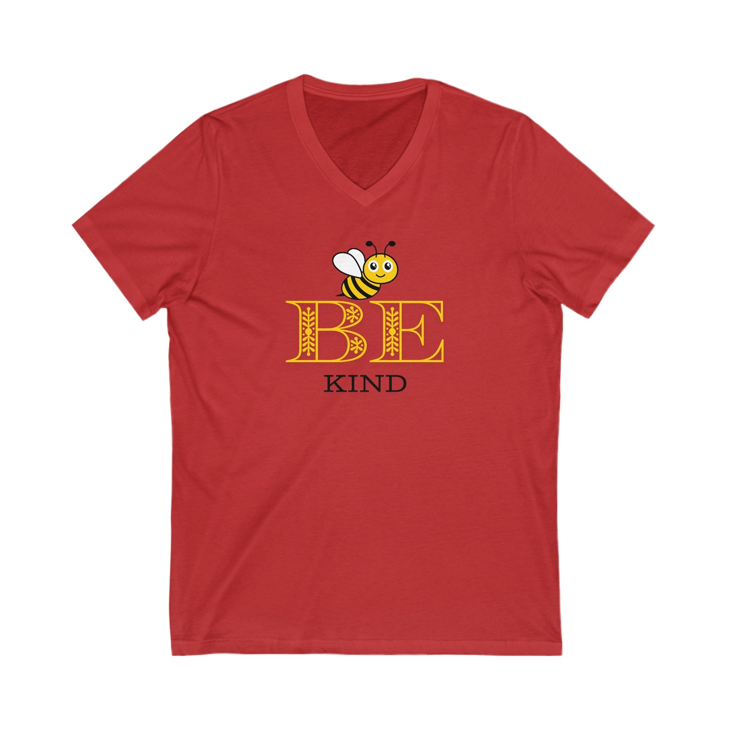 Be Kind -Unisex Jersey Short Sleeve V-Neck Tee