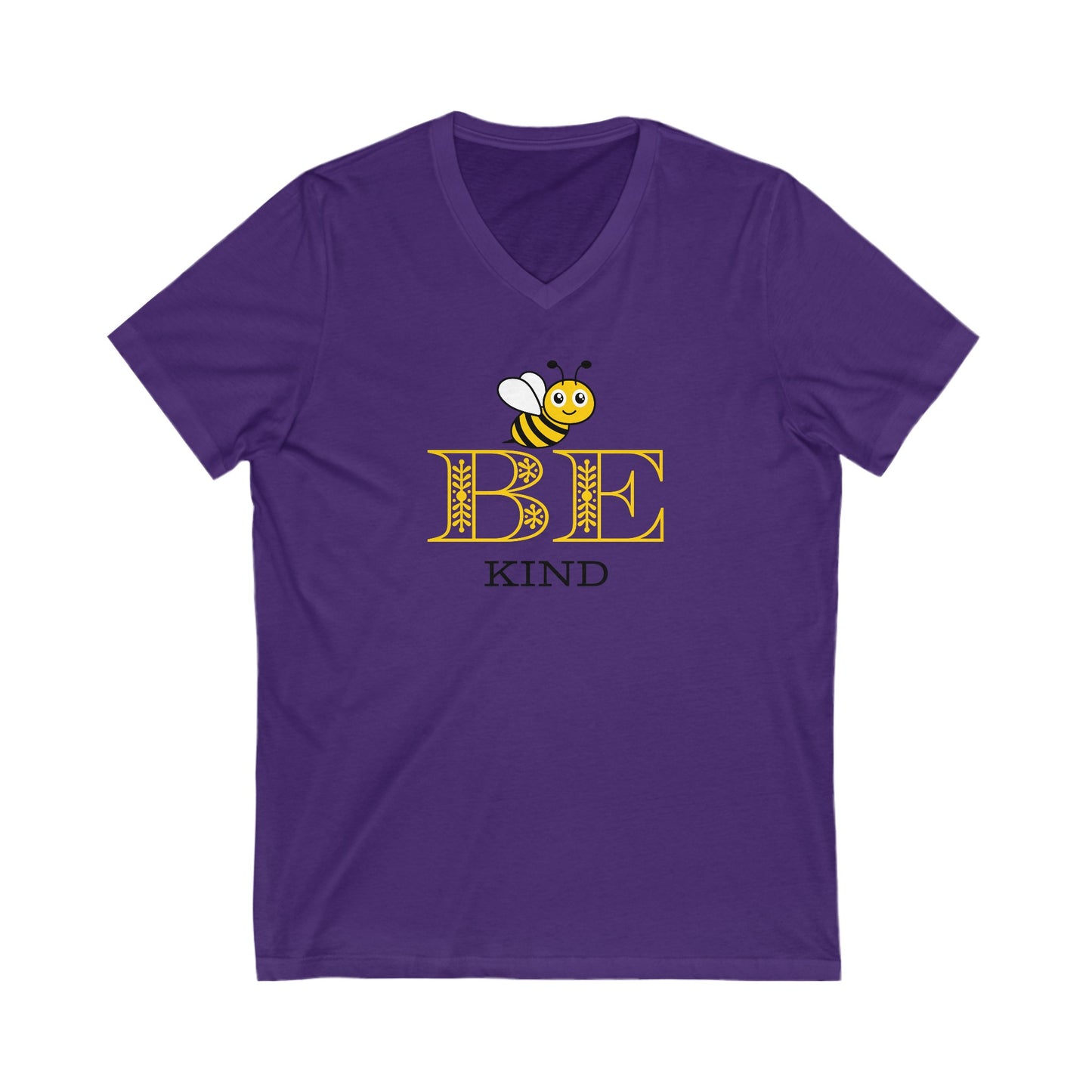 Be Kind -Unisex Jersey Short Sleeve V-Neck Tee