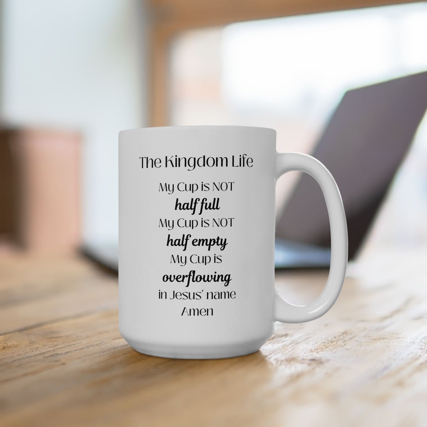 Kingdom Life Ceramic Mug- Durable ceramic in 11-ounce and 15-ounce sizes.