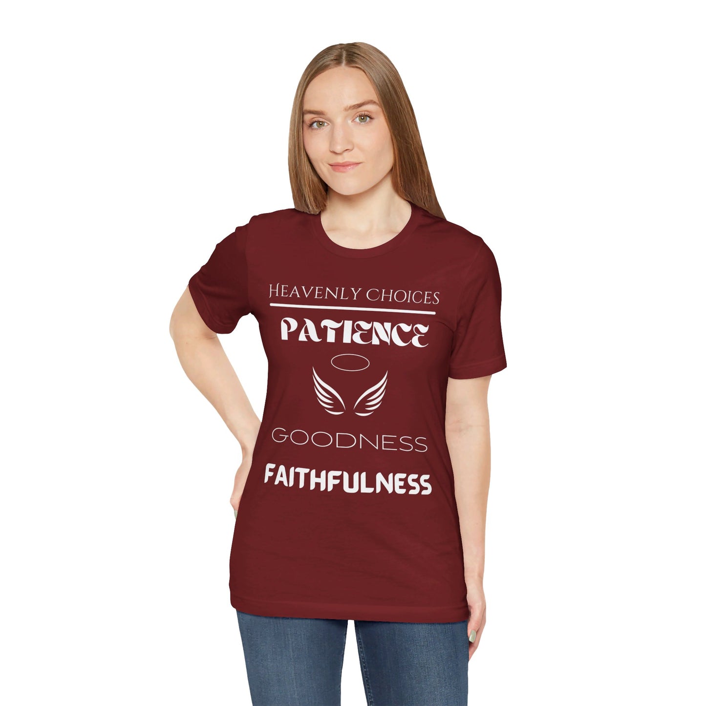 Heavenly Choices - Patience- unisex jersey tee- Dark