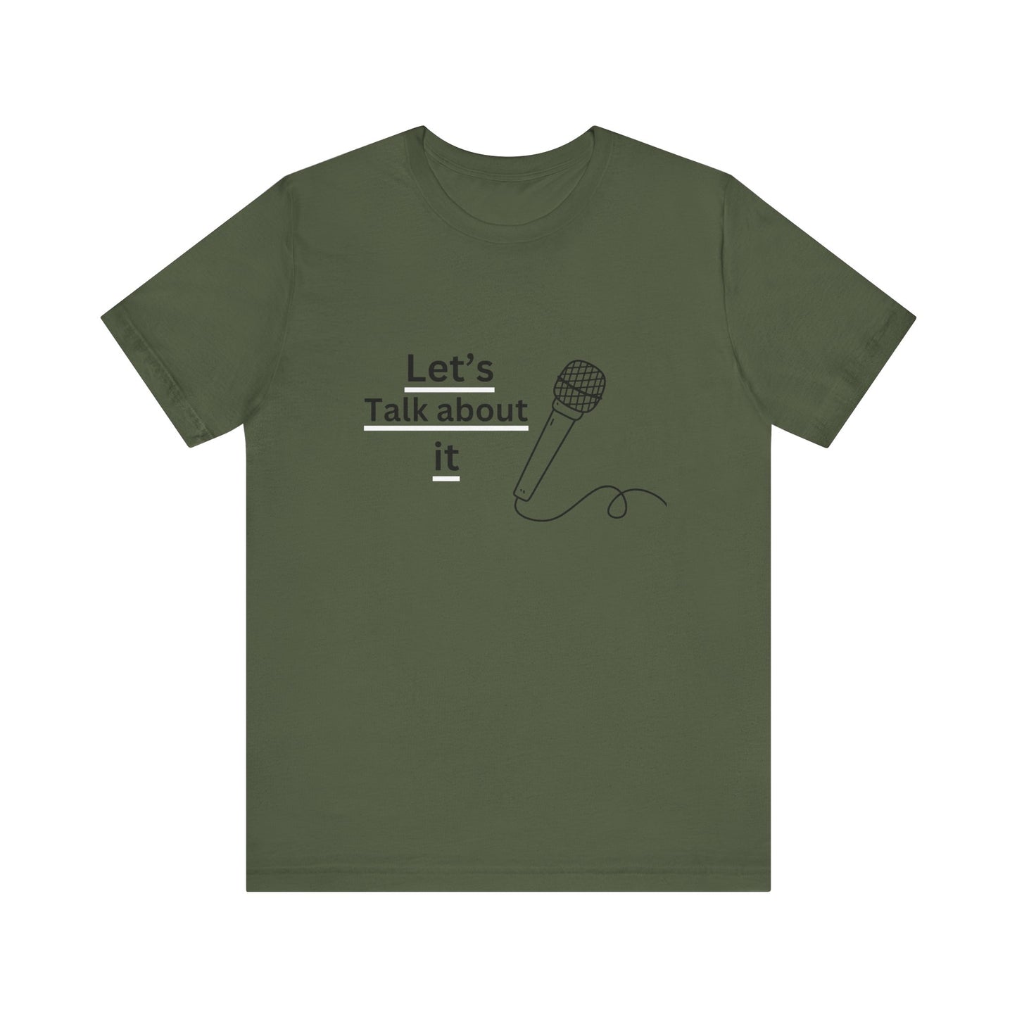 Let's talk about it -RED- Unisex Jersey Short Sleeve Tee