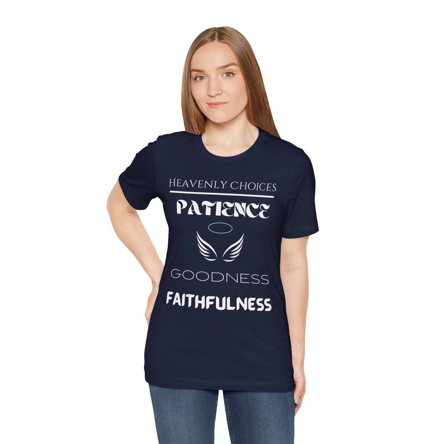 Heavenly Choices - Patience- unisex jersey tee- Dark