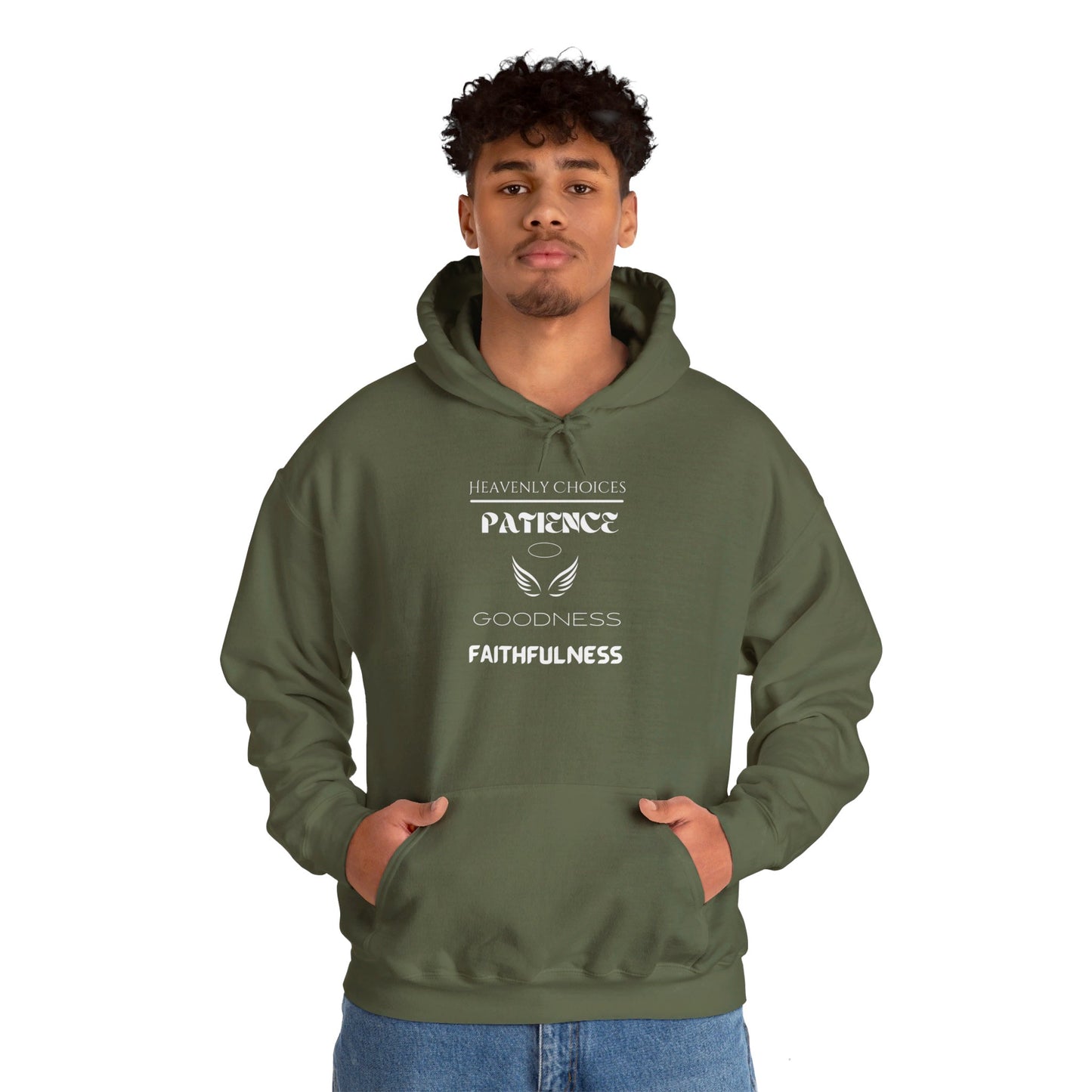 Heavenly Choices- Dark Patience- Hooded Sweatshirt