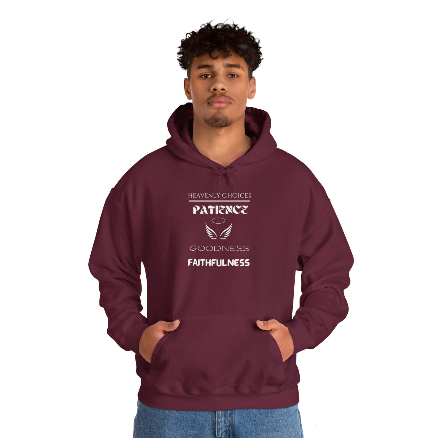 Heavenly Choices- Dark Patience- Hooded Sweatshirt