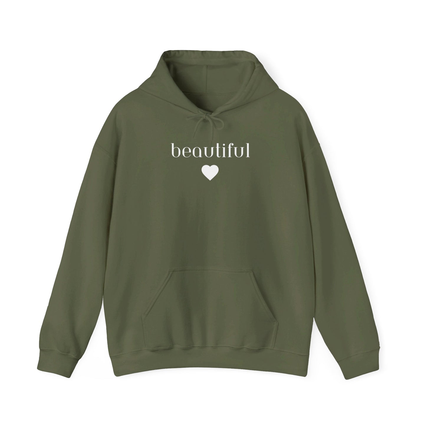 Beautiful- Unisex Heavy Blend™ Hooded Sweatshirt- Dark