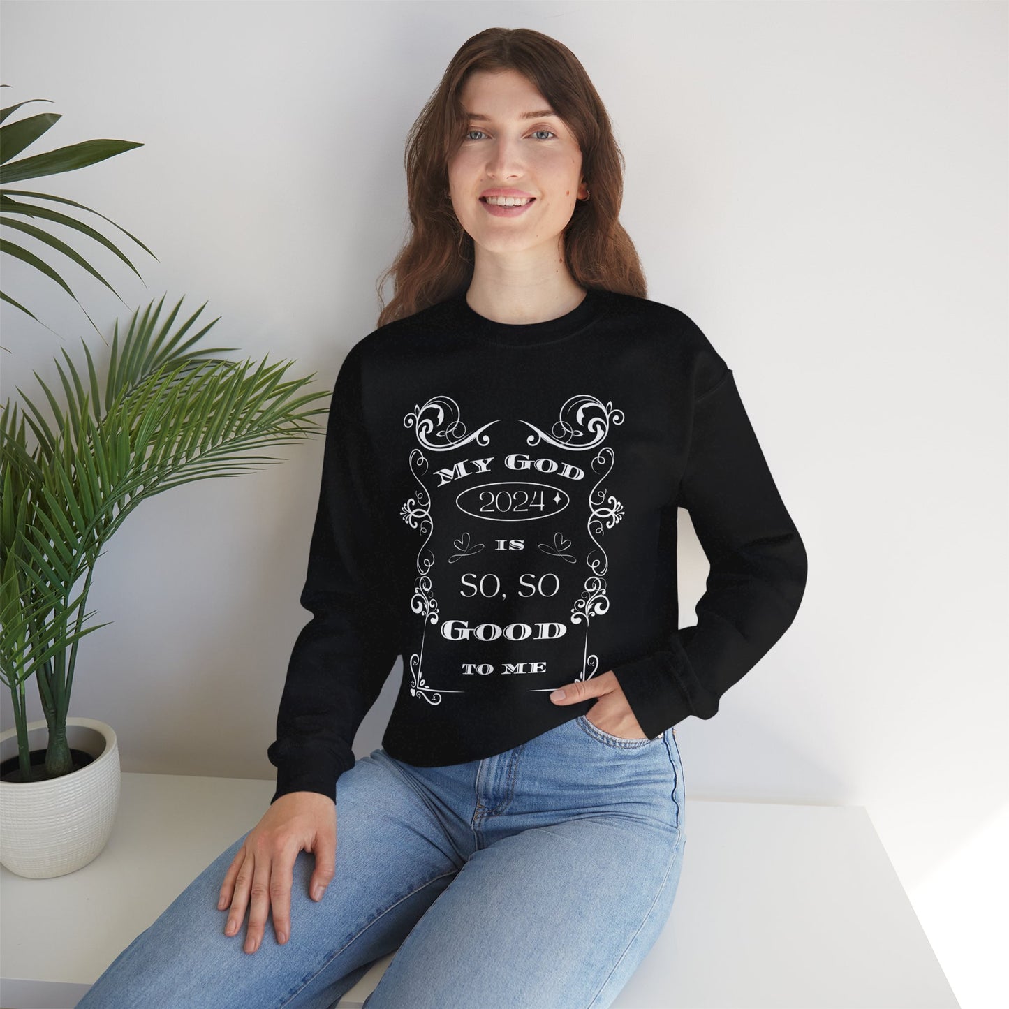 God is so, so Good- Unisex Heavy Blend™ Crewneck Sweatshirt