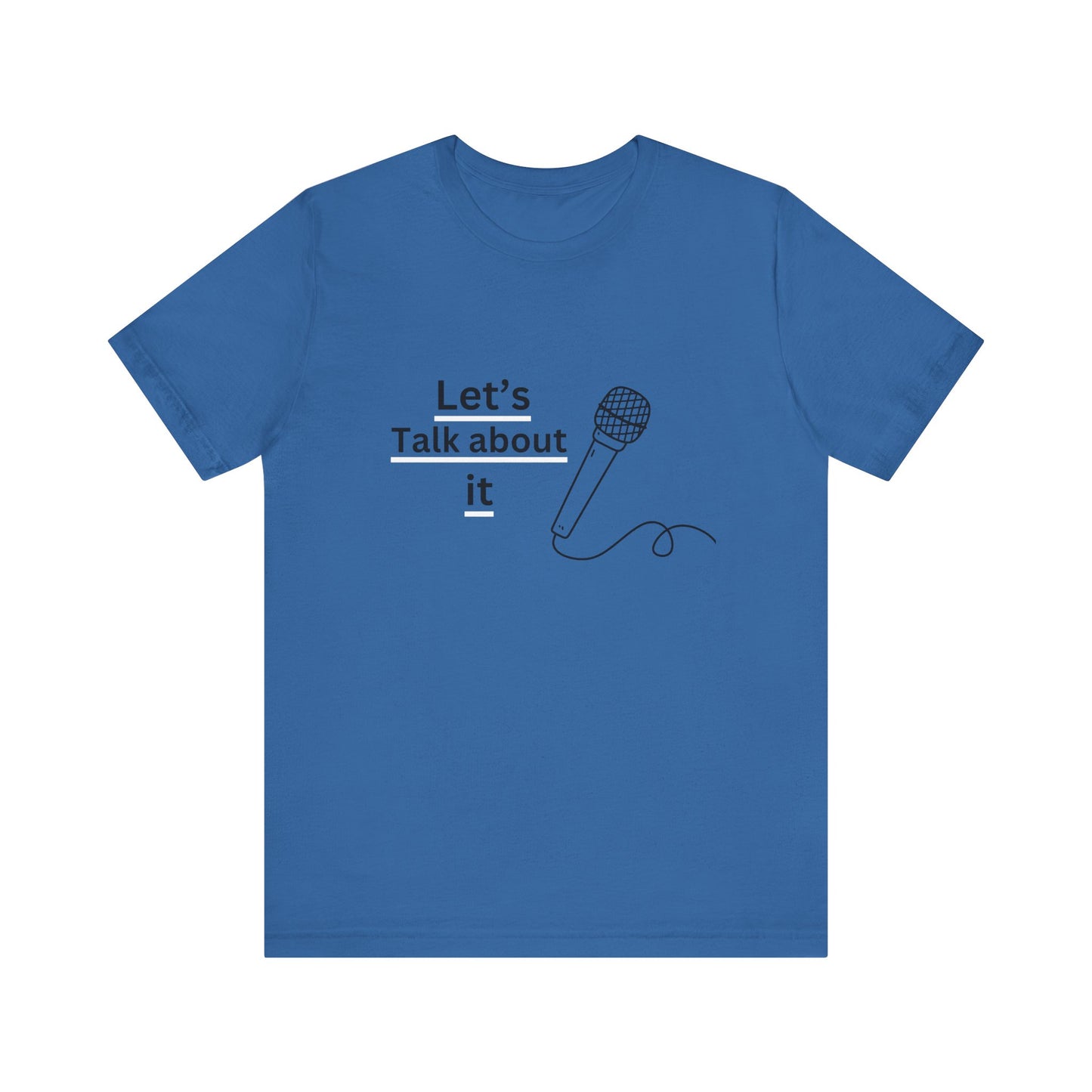 Let's talk about it -RED- Unisex Jersey Short Sleeve Tee