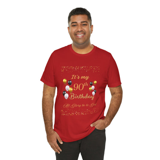 Happy Birthday Unisex Jersey Short Sleeve Tee
