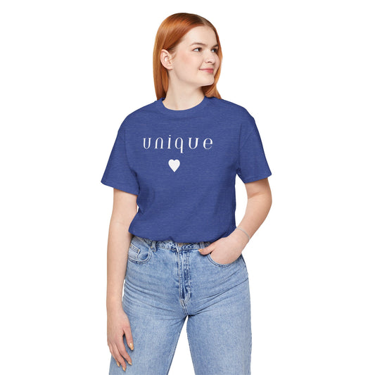 Unique- Unisex Jersey Short Sleeve Tee- Dark