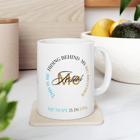 Jesus and Me Ceramic Mug- Durable ceramic in 11-ounce and 15-ounce sizes.