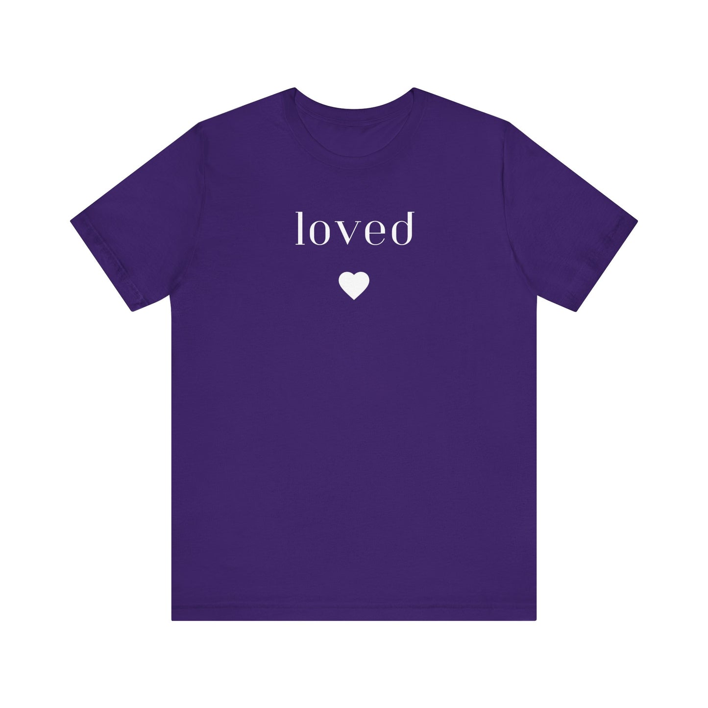 Loved- unisex jersey t-shirt- Dark