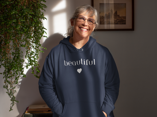 Beautiful- Unisex Heavy Blend™ Hooded Sweatshirt- Dark